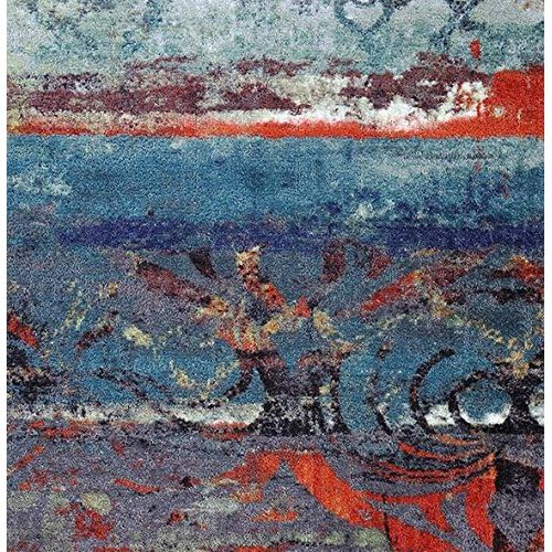  Mohawk Home Strata Eroded Distressed Abstract Printed Area Rug, 5x8, Multicolor