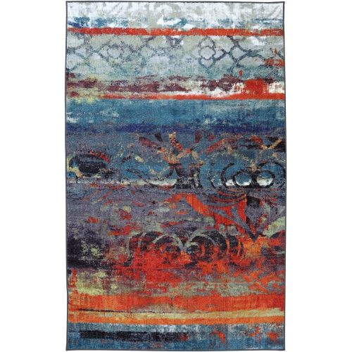  Mohawk Home Strata Eroded Distressed Abstract Printed Area Rug, 5x8, Multicolor