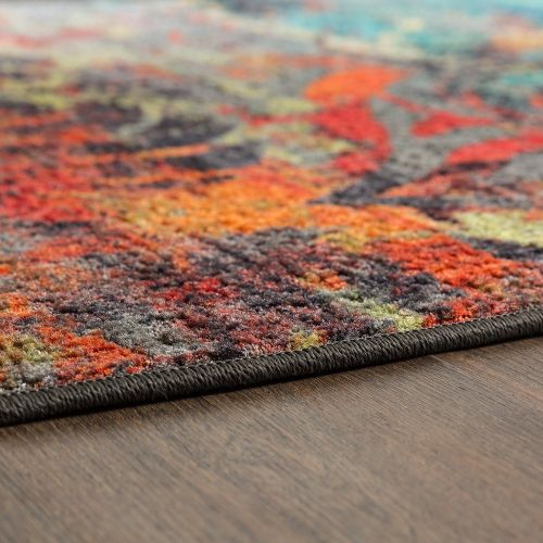  Mohawk Home Strata Eroded Distressed Abstract Printed Area Rug, 5x8, Multicolor