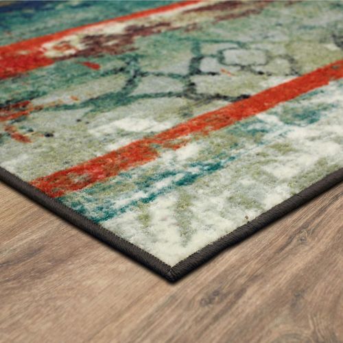  Mohawk Home Strata Eroded Distressed Abstract Printed Area Rug, 5x8, Multicolor