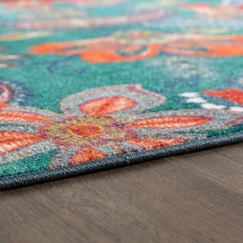  Mohawk Home New Wave Whinston Paisley Floral Contemporary Area Rug, 5x8, Multicolor