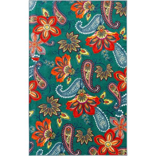  Mohawk Home New Wave Whinston Paisley Floral Contemporary Area Rug, 5x8, Multicolor