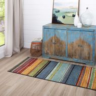 Mohawk Home New Wave Rainbow Printed Rug, 2x8, Multicolor