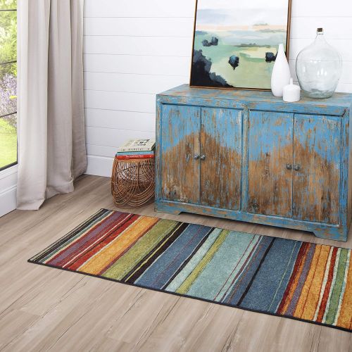  Mohawk Home New Wave Rainbow Printed Rug, 2x8, Multicolor