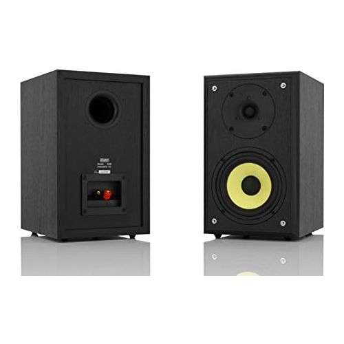  [아마존베스트]-Service-Informationen mohr 1 pair of shelf speakers KL20 compact speakers, black, wavecor tweeter, woofer membrane made of polyamide, shelf boxes, compact boxes