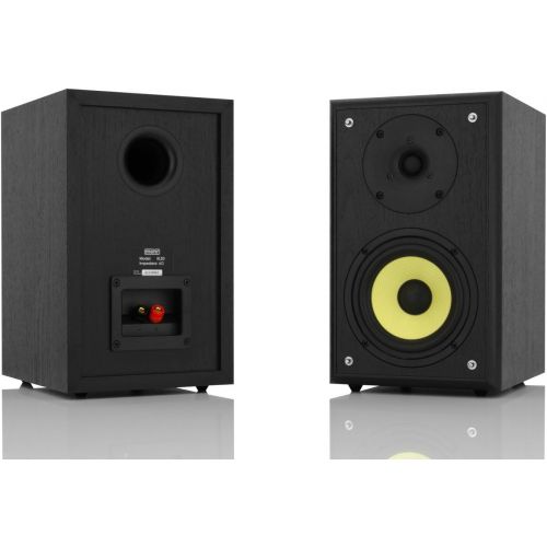  [아마존베스트]-Service-Informationen mohr 1 pair of shelf speakers KL20 compact speakers, black, wavecor tweeter, woofer membrane made of polyamide, shelf boxes, compact boxes