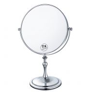 Moiom Makeup Mirror 8 Inch Double Sided 1X/7X Magnification Desktop Mirror,Polished Chrome Finish