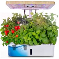 Moistenland Hydroponics Growing System,Indoor Herb Garden Starter Kit w/LED Grow Light,Plant Germination Kits 12 Plant Pots for Home Kitchen Gardening (12 Pots)