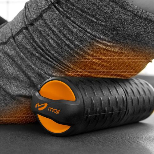  Moji Heated Roller  Heat Therapy  Dual Therapy Foam Roller  Targeted Muscle Relief  Relaxes Muscles and Relieves Soreness  Compact Design  Microwavable