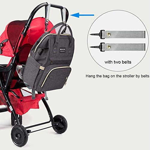  Diaper Bag Backpack, Mokaloo Large Baby Bag, Multi-functional Travel Back Pack, Anti-Water Maternity Nappy Bag Changing Bags with Insulated Pockets Stroller Straps and Built-in USB