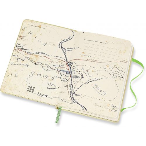  [아마존 핫딜]  [아마존핫딜]Moleskine Notizbuch - Herr der Ringe, Pocket, A6, Liniert, Hard Cover, Auenland