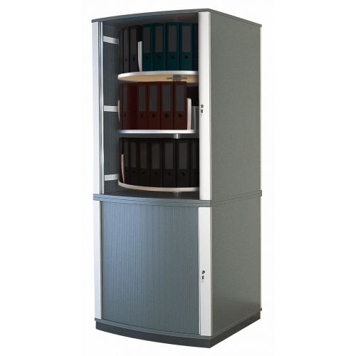  Moll Lockfile Binder & File Carousel Cabinet with Five Tier, Dark Gray (LF5)