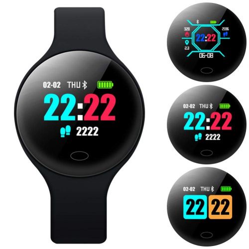  Mollylover Fuer Molly Smart Watch Fitness Tracker wasserdicht IP67 Aktivitats Tracker Herzfrequenzmessung, Blutdruckueberwachung, Stummschaltung Tipps, Kalorienberechnung Android IOS