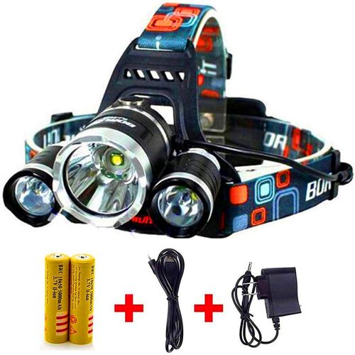  Molo Headlamp,Headlight,Hard Hat Light 6000 Lumens,Zoomable Light Ultra Bright Rechargeable Waterproof Flashlight Head Light for Camping,Outdoors (Silver)