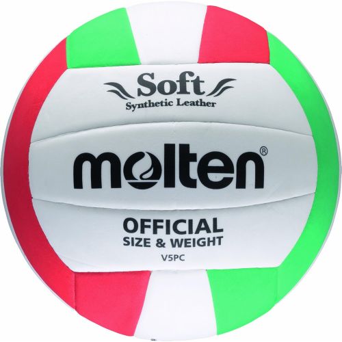  Molten Volleyball - 5, WhiteRedGreen by