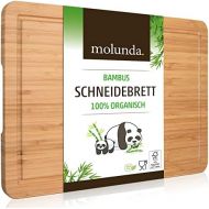 [아마존베스트]Molunda Chopping Board 45 x 30 x 2 cm XL - Organic Bamboo Premium Chopping Board with FSC Certification (45 x 30 x 2 cm)