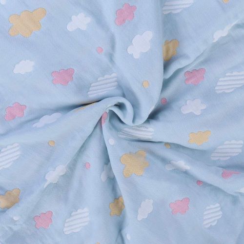  Oversized Muslin Toddler Blanket Hypoallergenic Organic Cotton Bed Blanket Lightweight Breathable Muslin Baby Quilt Soft Blanket for Crib and Stroller 47”x 59”Multicolored by Moms