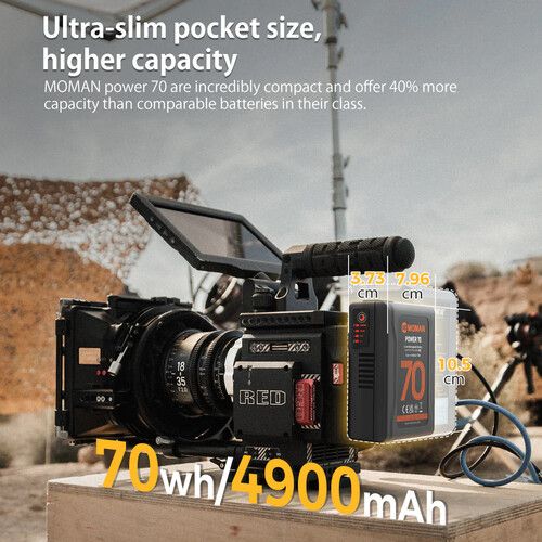  Moman Power 70 Micro V-Mount Lithium-Ion Battery (70Wh)