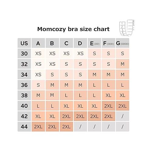  Momcozy Hands Free Pumping Bra, Adjustable Breast-Pumps Holding and Nursing Bra, Pumping & Nursing Bra in One