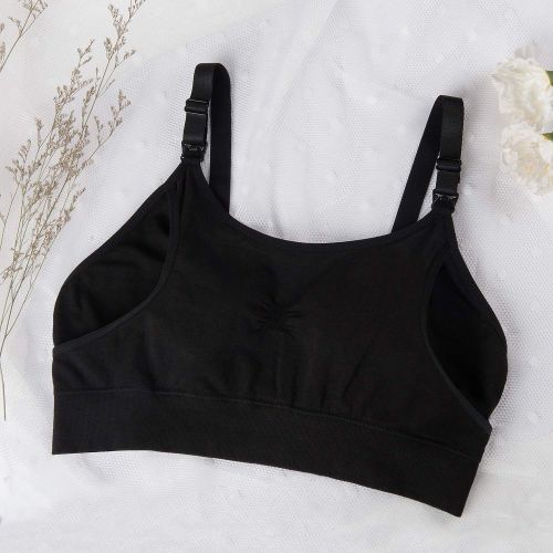  [아마존베스트]Hands Free Pumping Bra, Momcozy Upgraded Bamboo Super Soft/Holding Pumping and Nursing Bra,...