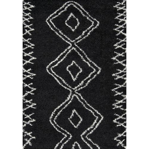  Momeni Rugs MAYA0MAY-1IVY3B57 Maya Collection, Ultra Thick Pile Shag Area Rug, 311 x 57, Ivory