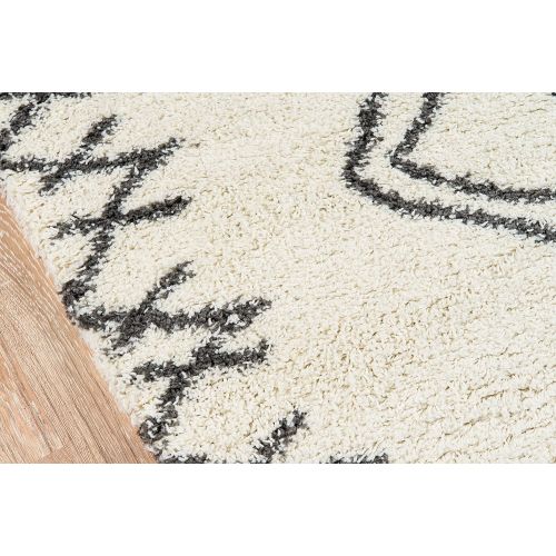  Momeni Rugs MAYA0MAY-1IVY3B57 Maya Collection, Ultra Thick Pile Shag Area Rug, 311 x 57, Ivory