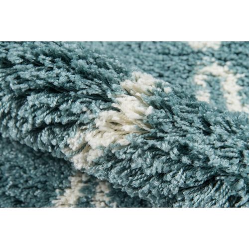  Momeni Rugs MAYA0MAY-2GRY5376 Maya Collection, Ultra Thick Pile Shag Area Rug, 53 x 76, Grey