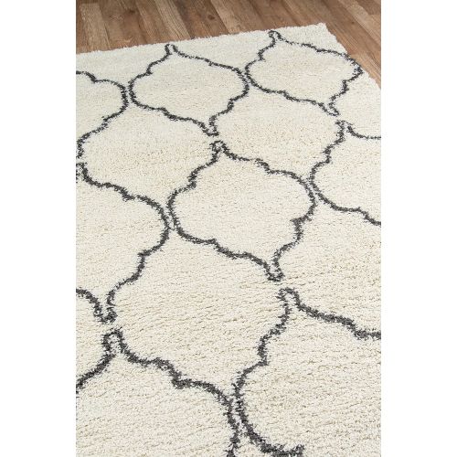  Momeni Rugs MAYA0MAY-2GRY5376 Maya Collection, Ultra Thick Pile Shag Area Rug, 53 x 76, Grey