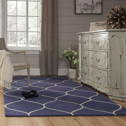  Momeni Rugs NEWPONP-10GRY5080 Newport Collection, 100% Wool Hand Tufted Loop Cut Contemporary Area Rug, 5 x 8, Grey