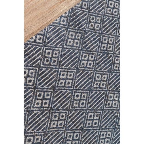  Momeni Rugs BENGABEN-3BLU80A0 Bengal Transitional Geometric Area Rug 80 x 100, Blue