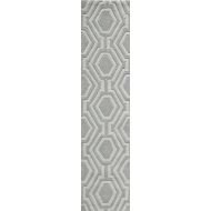 Momeni Rugs Bliss Collection, Hand Carved & Tufted Contemporary Area Rug, 23 x 83 Runner, Grey