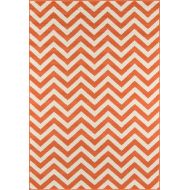 Momeni Rugs BAJA0BAJ-9ORG2346, Baja Collection Contemporary Indoor & Outdoor Area Rug, Easy to Clean, UV protected & Fade Resistant, 23 x 46, Orange