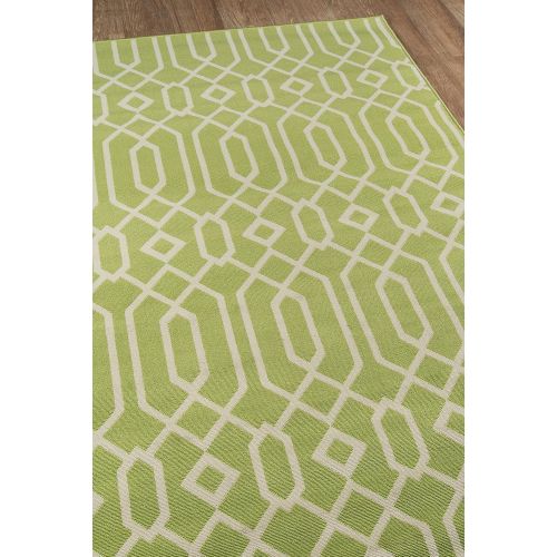  Momeni Rugs BAJA0BAJ-3GRN2346, Baja Collection Contemporary Indoor & Outdoor Area Rug, Easy to Clean, UV protected & Fade Resistant, 23 x 46, Green