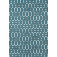 Momeni Rugs BAJA0BAJ-2BLU3B57, Baja Collection Contemporary Indoor & Outdoor Area Rug, Easy to Clean, UV protected & Fade Resistant, 311 x 57, Blue