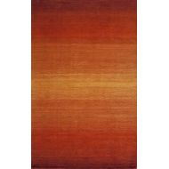 Momeni Rugs METROMT-12PAP3353 Metro Collection, 100% Wool Hand Loomed Contemporary Area Rug, 33 x 53, Paprika