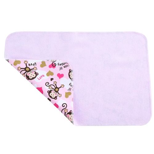  Momloves MOMLOVES - Baby Waterproof Washable Diaper Flannel Changing Mat Pad (Hip-Hop Monkey 27.5x31.5)