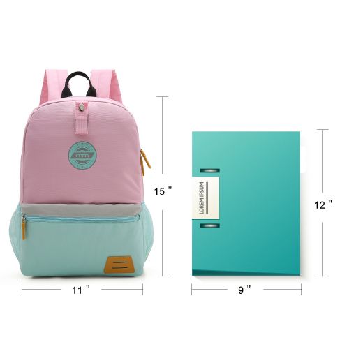  Mommore mommore Kids Backpack for School Lunch Bag with Chest Clip Best for 3-6 Years Old (Pink and Blue)