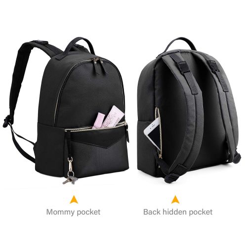  Mommore mommore Diaper Backpack Lightweight Diaper Bag Baby Nappy Bags with Changing Pad and Stroller...