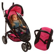 Mommy and me 2 in 1 Doll stroller / Carrier with FREE carriage bag