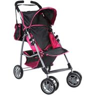 Mommy & Me Doll Collection Mommy & Me Doll Stroller Swiveling Wheels with Free Carriage Bag 9351A