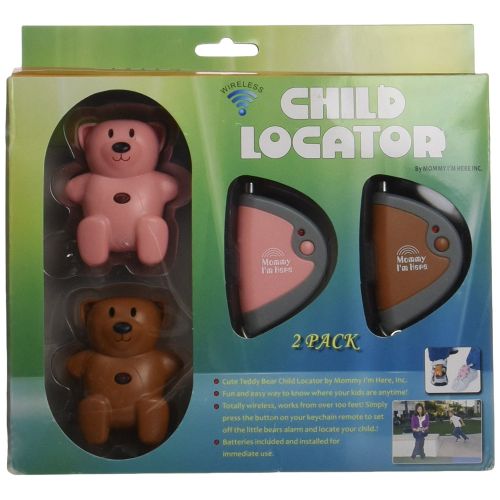  Mommy Im Here Child Locator, Teddy Bear Remote Child Locator, 2-Pack, One Pink and One Brown