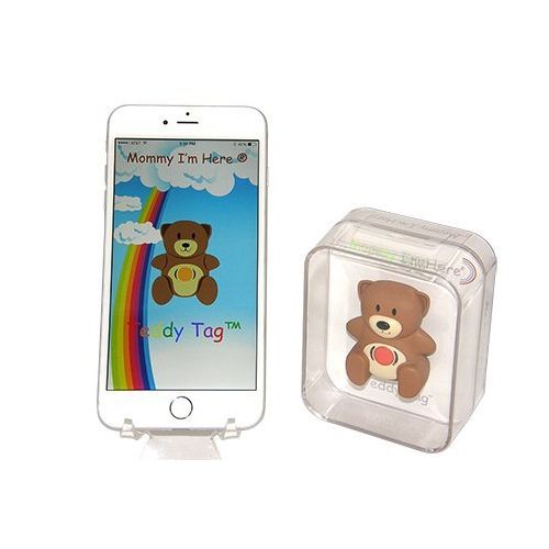  Teddy Tag Bluetooth Wearable Smart Child Locator with app by Mommy Im Here (Brown)