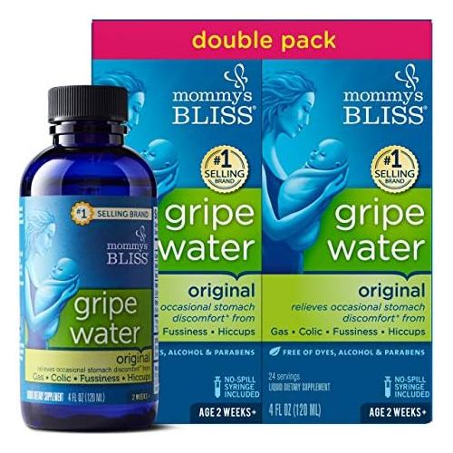  [아마존베스트]Mommys Bliss - Gripe Water Original Double Pack - 8 FL OZ (2 Bottles)