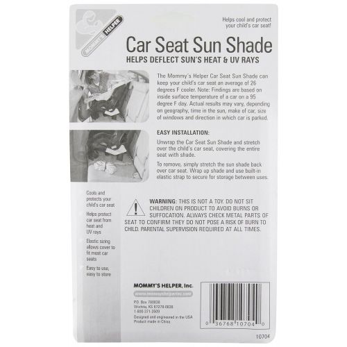  [아마존베스트]Mommy Car Seat Sun Shade Cover - Keep Your Babys Carseat at a Cooler Temperature - Covers and Blocks Out Heat & Sun - More Comfortable for Baby or Child - Protection from UV Sunlight - M