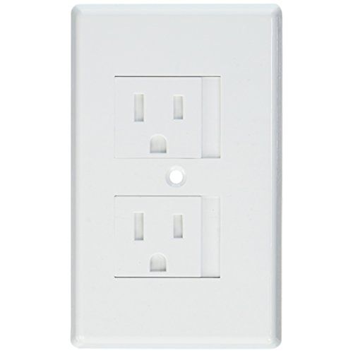  [아마존베스트]Mommy's Helper Mommys Helper 25-Pack Bulk Safe Plate Electrical Outlet Covers Standard, White