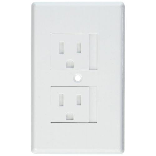  [아마존베스트]Mommy's Helper Mommys Helper 25-Pack Bulk Safe Plate Electrical Outlet Covers Standard, White