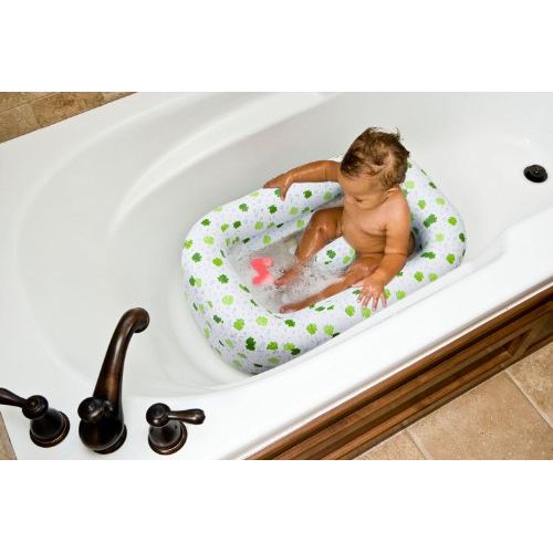  [아마존베스트]Mommys Helper Inflatable Bath Tub Froggie Collection, White/Green, 6-24 Months