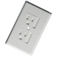 Mommys Helper Safe Plate for Electric Outlet - Bulk 50 Pack - White with Single Screw