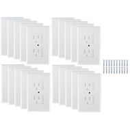 Mommys Helper Safe Plate Electrical Outlet Covers Standard, 20 Pack, White