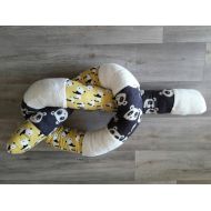 /Mommysprecious Panda room decor,developmental soft toy, cute bed bumper,baby shower gift idea,sensory toy,crib bumper,baby nest,baby cot bumper,cradle
